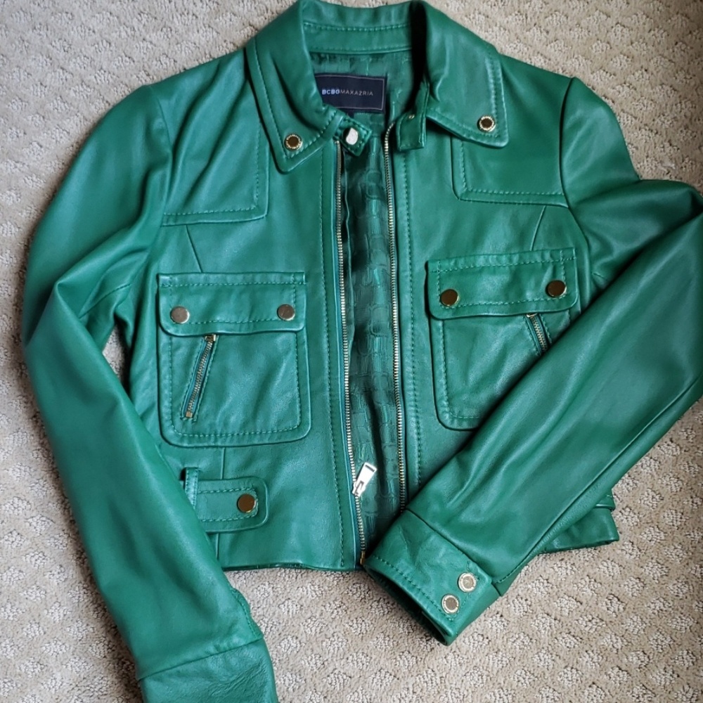 BCBG Maxazria Leather Moto
